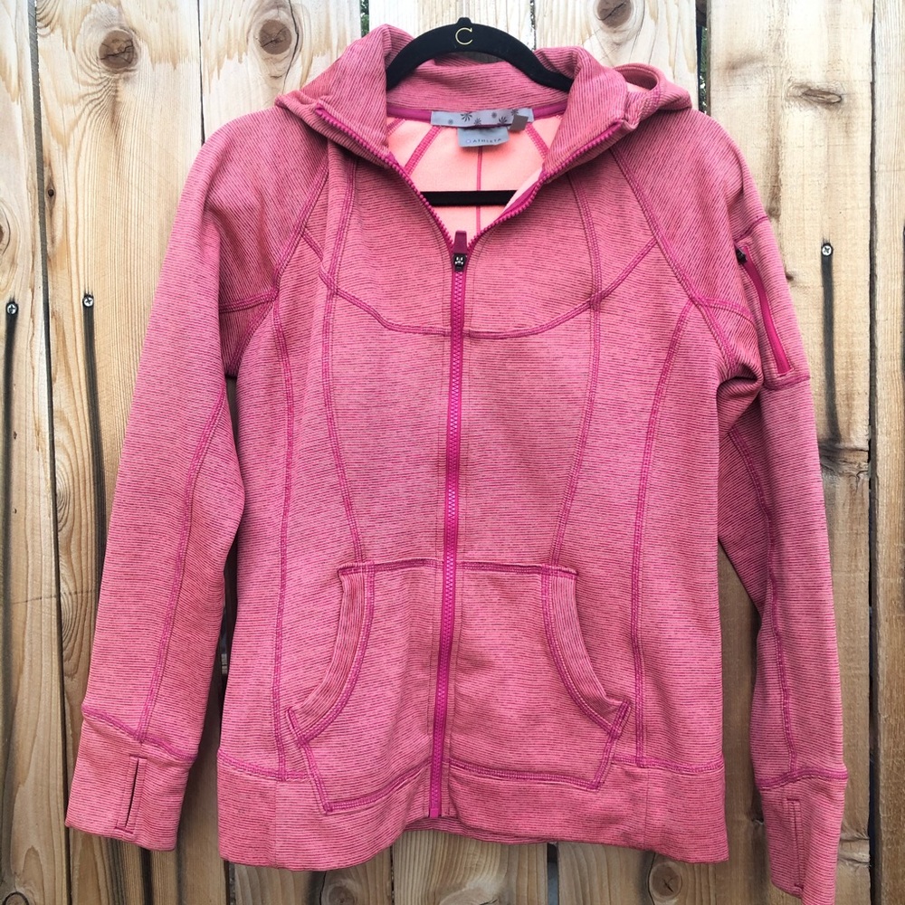 Athleta Strength Hoodie Stripe Size Medium